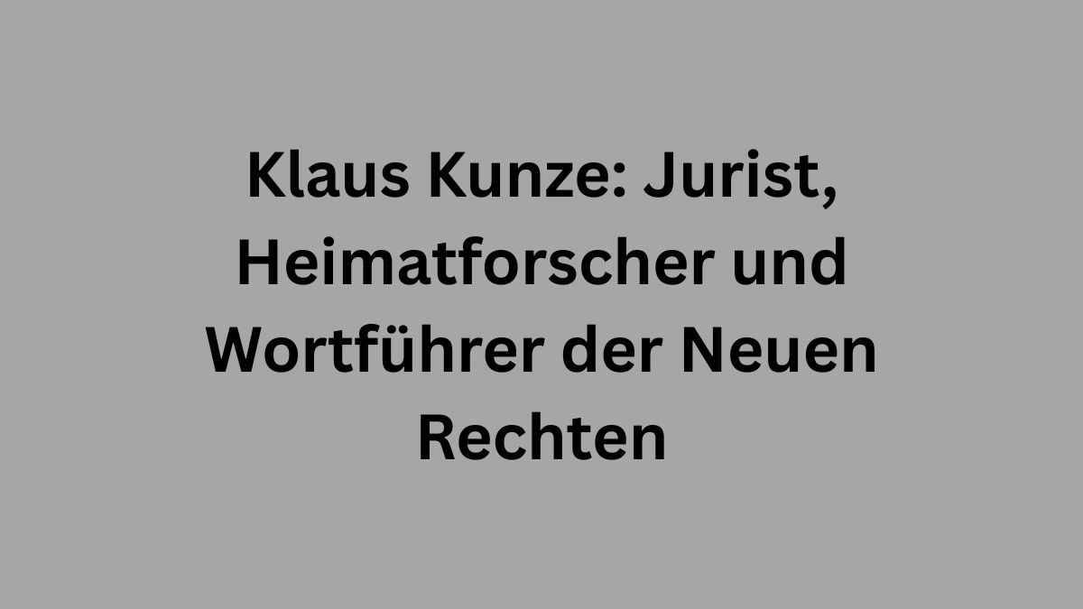 Klaus Kunze